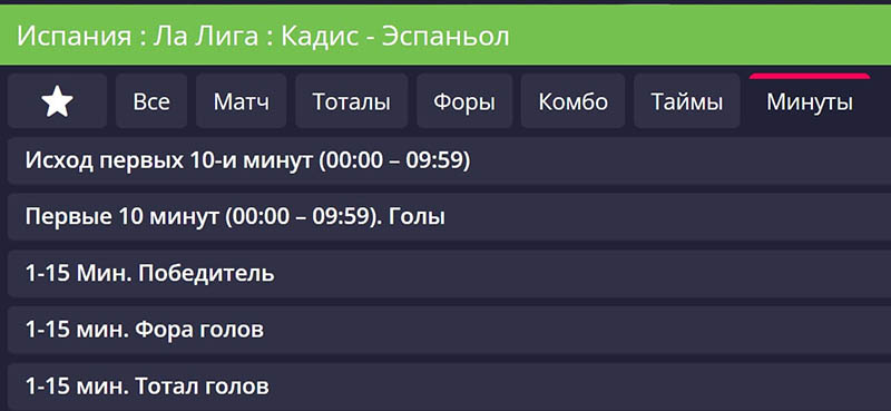 Ставки на интервалы