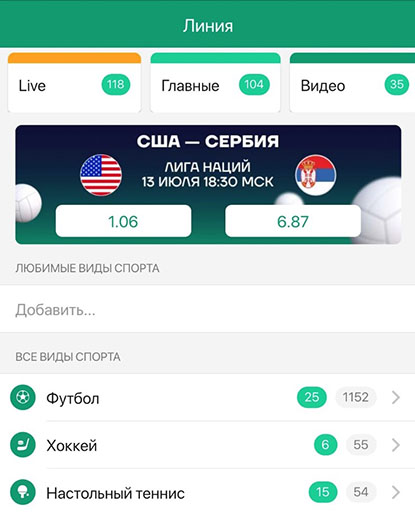 Букмекерская компания Ligastavok
