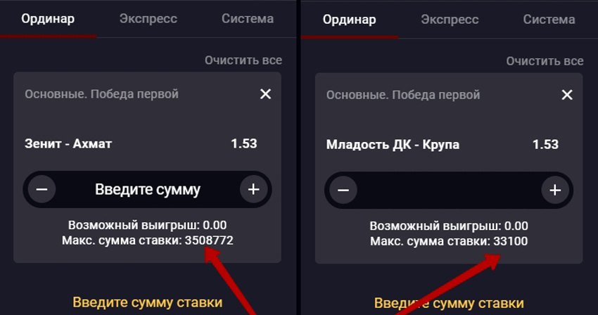 Максимальная ставка
