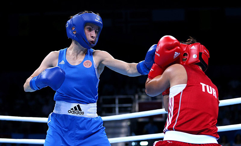 Елена на соревновании